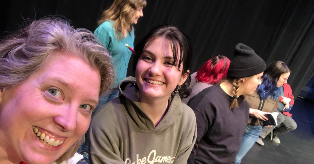 PinckneyPlayers's tweet photo. The cast of Cinderella can't wait to perform on opening night this Saturday! Get your tickets https://t.co/wTYdG2cbjX https://t.co/YJNAS04mIg