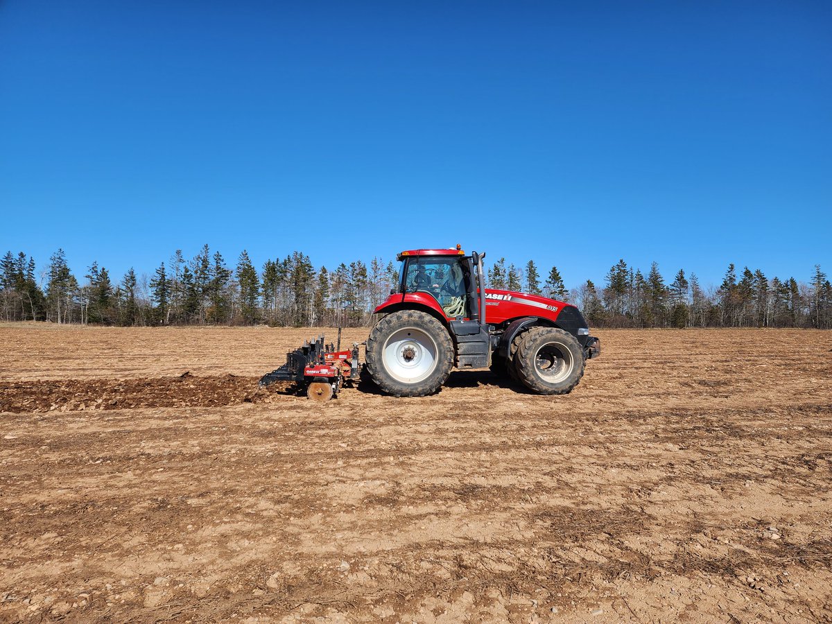 Nice and dry around here this spring,  it's go time.