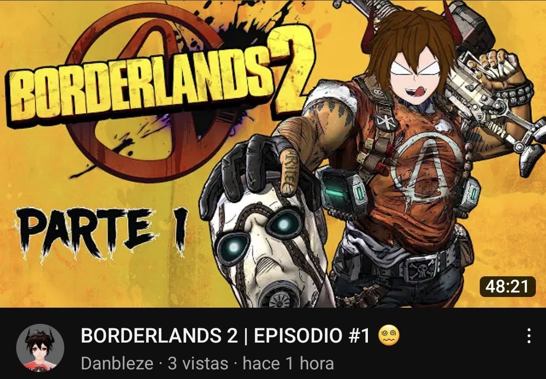 danbleze's tweet photo. Amigos ya se subio nuevo video, acompañenme en esta loca aventura.  #YouTube #Borderlands
https://t.co/oLTCw2eFyL https://t.co/q6914iNbWz