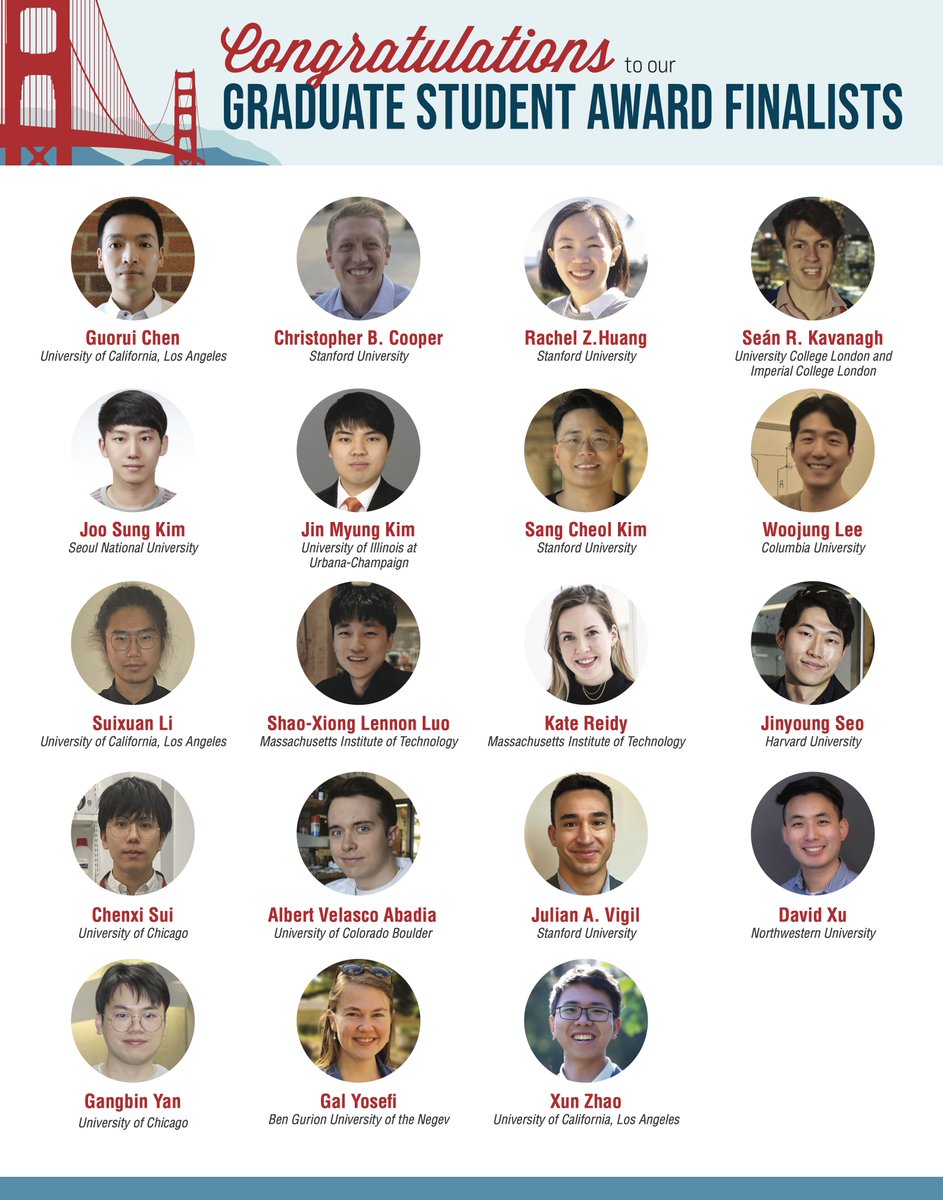 RachYellow's tweet photo. Excited to meet all the MRS Graduate Student Award Finalist tomorrow! Stop by Tuesday Marriott, Second Level, Foothill E. My talk on non-flammable electrolyte is from 12: 30 -12:45 pm. @Materials_MRS #GraduateStudentAwardTalk
#Battery #Energy https://t.co/sq1BMhbDce