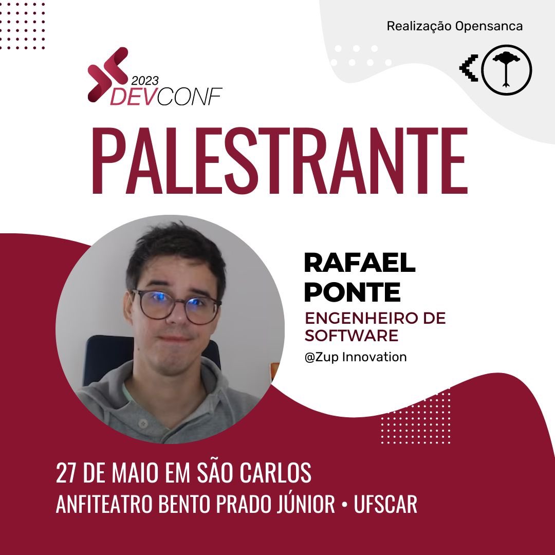 rponte's tweet photo. Em MAIO vou estar na DevConf 2023 falando sobre "Testes de Unidade vs Testes de Integração no contexto de Microservices"! Já se prepara pois vai rolar insights interessantes na talk! 🥳🥳

Cola junto, acessa o site (https://t.co/J3RK7sgm79) e já faz tua inscriçao! 🥳🥳 https://t.co/bDAFoLGAnz