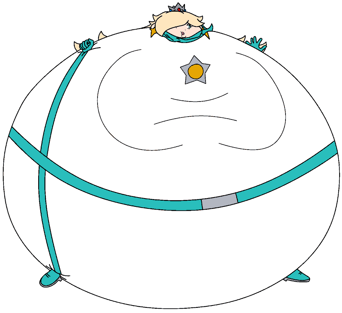 travis_inflator's tweet image. Rosalina: Mmmm... I&apos;m so full... Can someone help me? Please #Rosalina #BigBelly #chubby #bellyinflation #bellyexpansion