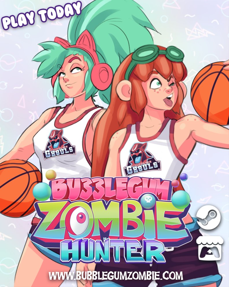 Hey #wishlistwednesday Why not check out Bubblegum Zombie Hunter and add it to your list today! Twin stick horror shooter that'll give you fast paced action, and some spooky scares!  💀😱
STEAM - bit.ly/3KNj5TP
#indiegame #HorrorGames #twinstickshooter