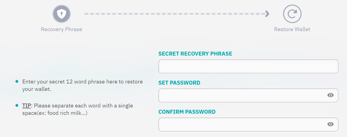 1/
#Zecreyprotocol: Hướng dẫn AE testnet Phase 2 trên máy tính.

Bước 1: Tải Zecrey Extension chrome.google.com/webstore/detai…
Bước 2: Import 12 phrase của ví meta (ví meta liên kết với galxe, AE dùng ví phụ làm) vào Zecrey Extension.

Nhập 12 từ dùng dấu cách giữa mỗi từ.