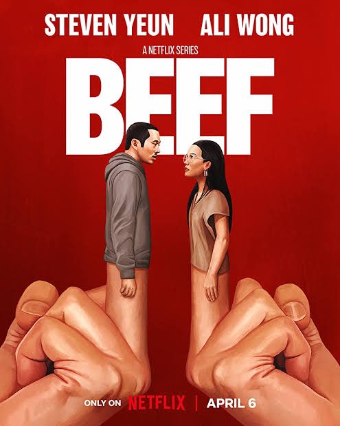 “beef”, doğru bir tercih yapmışım dedirtip bi çırpıda bitirilen, hikayesi ve oyunculuklarıyla takdiri hak eden bir dizi. özellikle müziklerinde fark edeceksiniz (90’lar &amp; 2000’ler rock/alternatif klasikleri kullanılmış) y kuşağını merkeze alıyor. mutlaka izleyin.