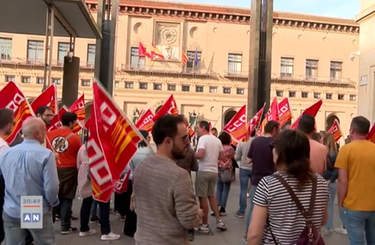 ¡Gracias a los casi 100 trabajadores de Telnet y los medios de comunicación presentes en nuestra manifestación de hoy! Vuestra presencia nos da fuerza y nos recuerda que no estamos solos en esta lucha por nuestros derechos como trabajadores. 📷

#telnetdespide <a href="/FIccooAragon/">CCOOIndustriaAragon</a>