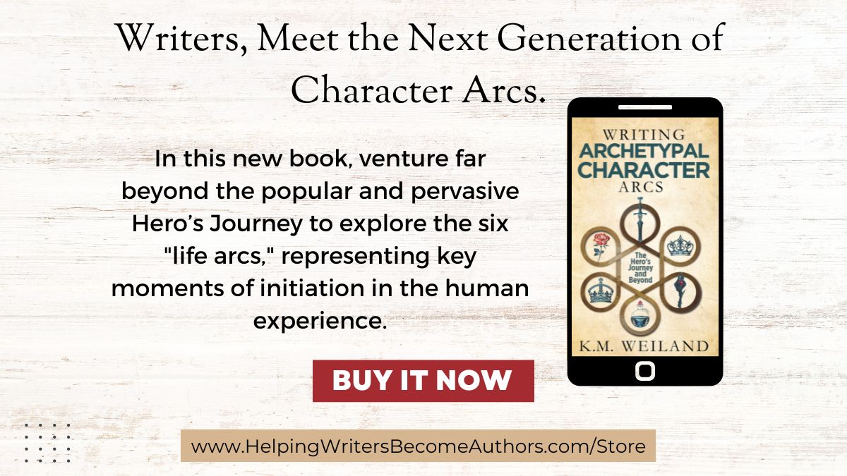 My brand new book Writing Archetypal Character Arcs: The Hero's Journey and Beyond dives deep into the possibilities for using the “mythic beat sheets” of six important life arcs in your own stories. Find out more here: helpingwritersbecomeauthors.com/book/writing-a…

#AmWriting #herosjourney