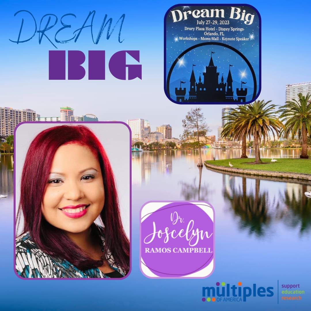 JoscelynRC's tweet photo. 🎤 Pleased to share that I will be the Keynote Speaker at the @multiplesofamerica "Dream Big" Annual #Convention at Walt #Disney World on July 27-29! Also, @hopetorchlighters has been designated as the philanthropic project!
https://t.co/IJEhNLXH7V 
#dreambig #twins #multiples https://t.co/c9iLzOBO5i