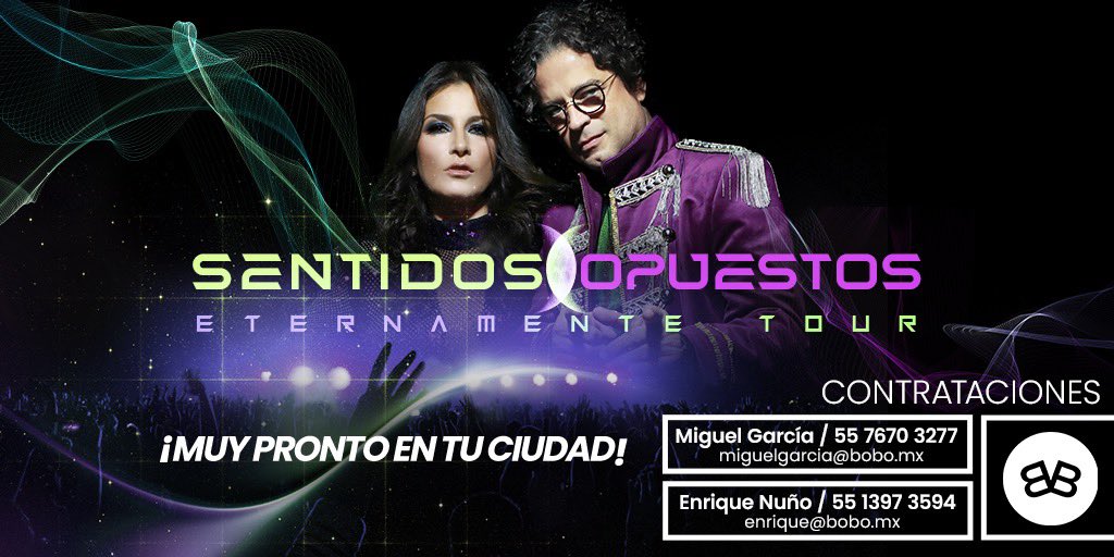BOBOProduccion's tweet photo. ¡El #EternamenteTour está por llegar a tú ciudad! 🙈🙌🏻

✨¡ATRÉVETE a vivir un show lleno de magia y nostalgia junto a @alexrosaldo y @ChachoGaytanB!✨

Informes: contrataciones@bobo.mx https://t.co/SIOoaONVfV