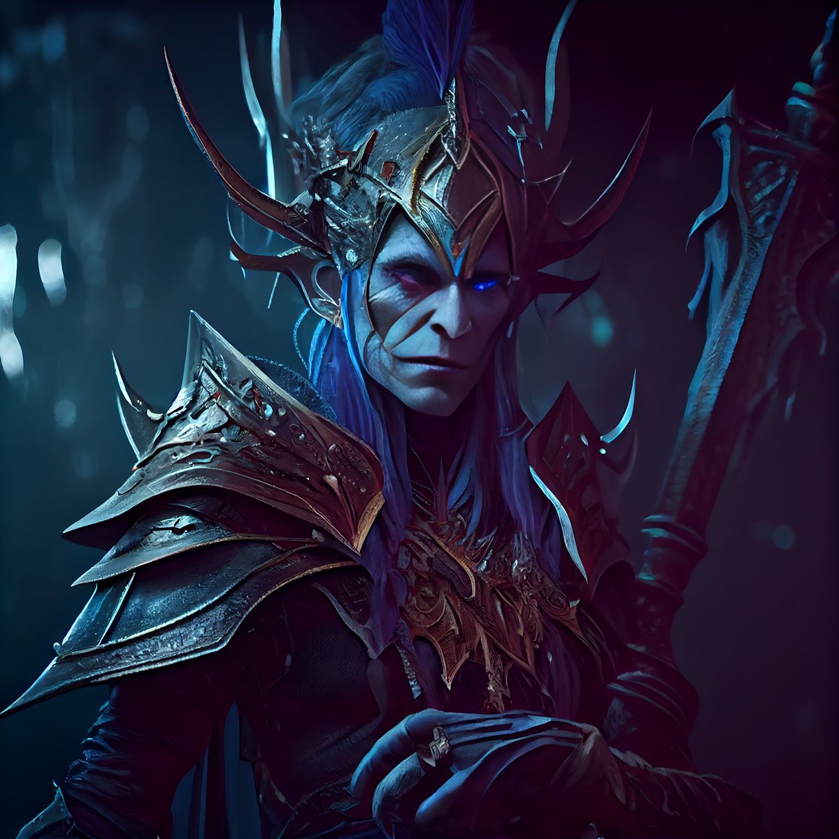 MagicverseNFT's tweet image. Final Elf raffle happening now in our Discord for this Dark Elf King! 👑

#CNFT #NFTCommmunity
