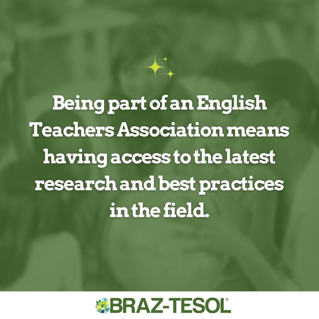braztesol's tweet photo. And the most important of all: build a high quality network and connect with like-minded professionals.

💻 Our 19th International Conference is coming! Register today!

#tesol #tesolteacher #iatefl #englishteacher #teachingenglish #englishteachers #braztesol https://t.co/ST84AUzXB2
