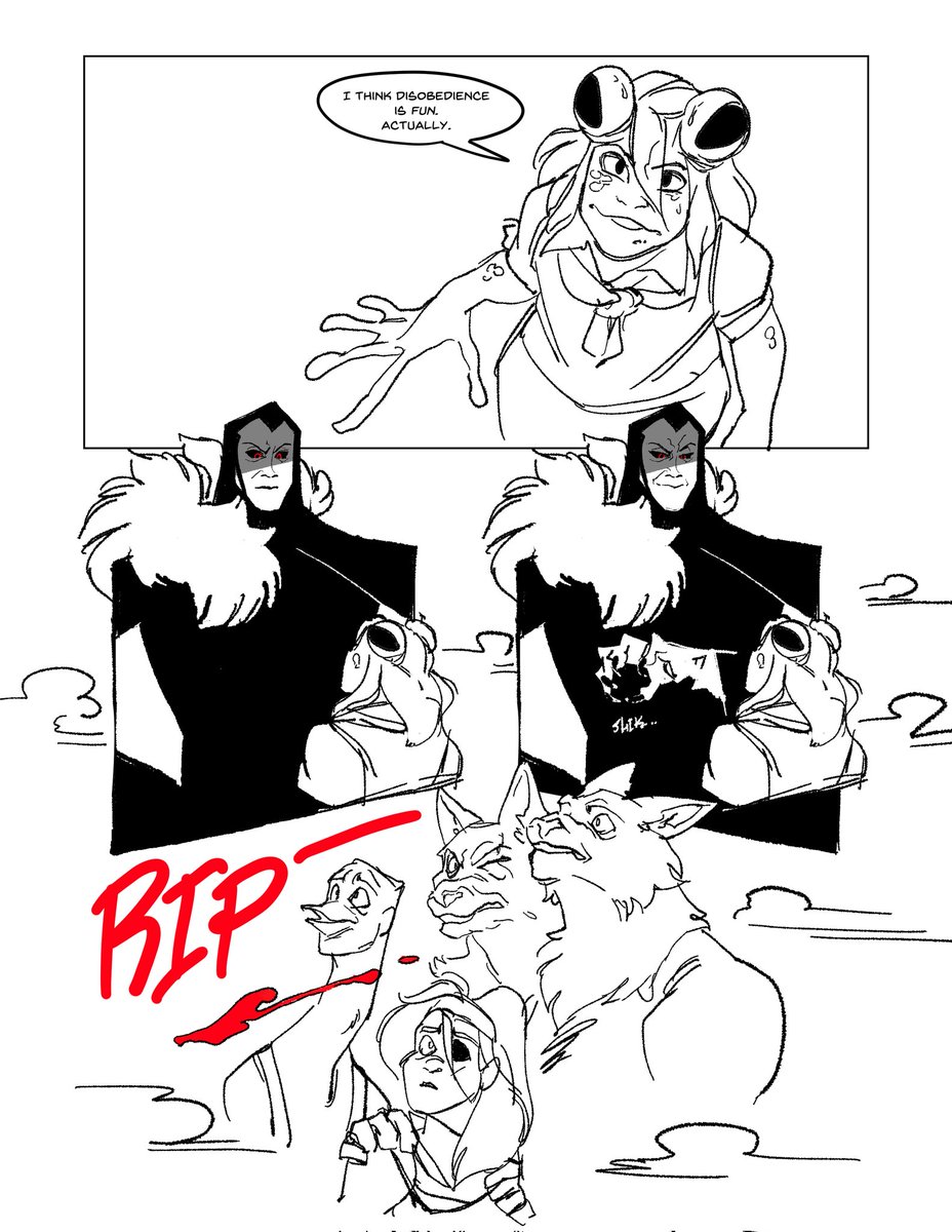 impossiblesnail's tweet image. The mongrelfolk go pig hunting in our Curse of Strahd one-shot!

It was going well until the end...

#dnd #5e #Strahd