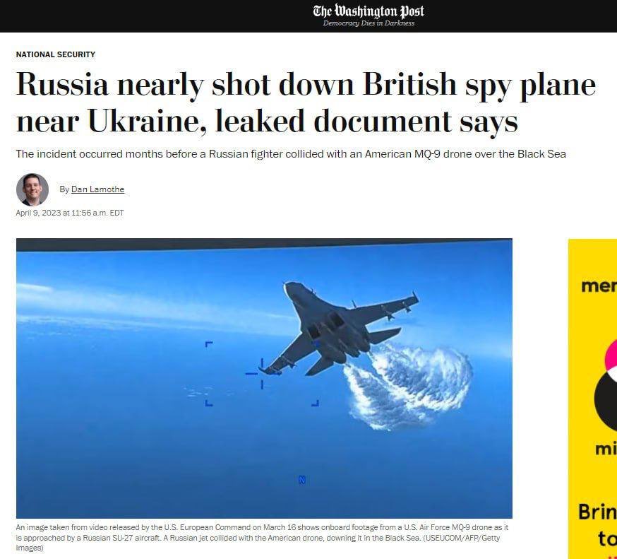 Visegrád 24 on Twitter "WP writes that a British RC135 Rivet Joint