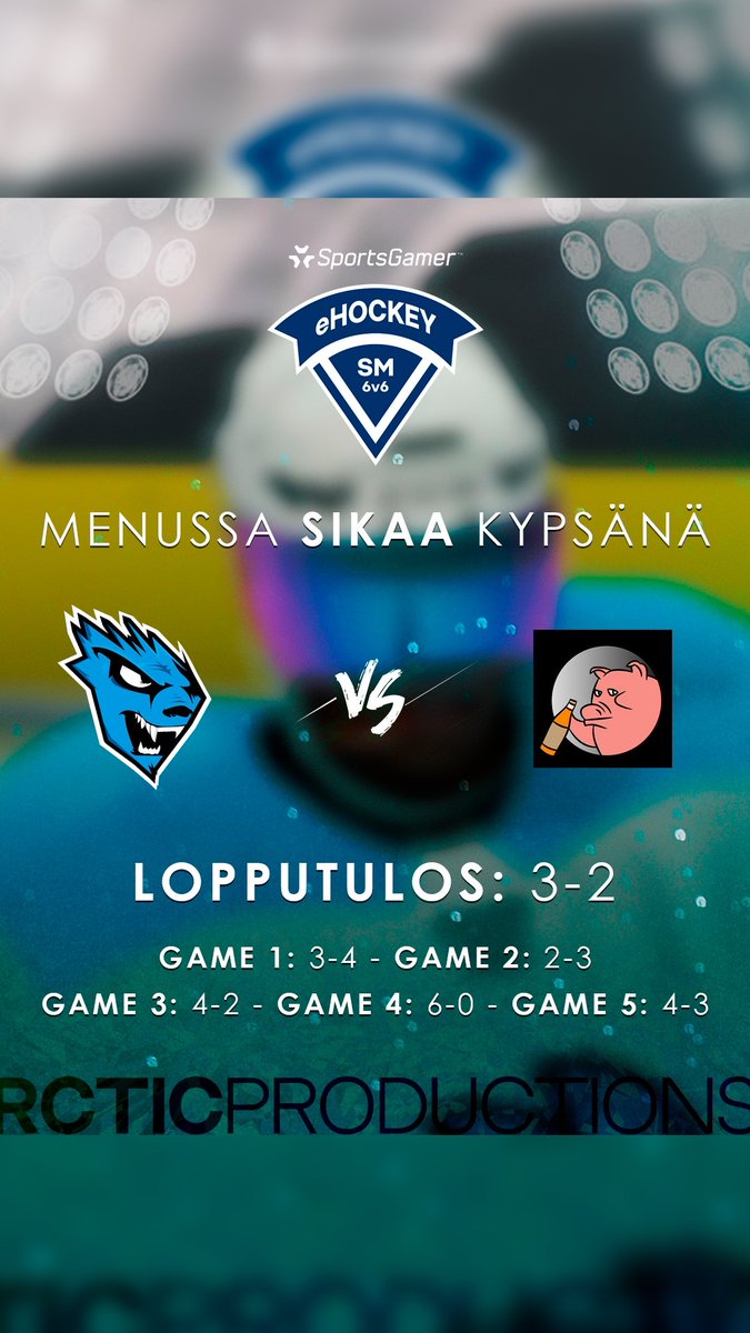 Ensimäinen playoffsarja saatu kunnialla maaliin <a href="/RCTIC_NHL/">RCTIC NHL</a> jatkoon voitoin 3-2. 

#ehsm23
#nhl23
#leijonat
#sportsgamerff