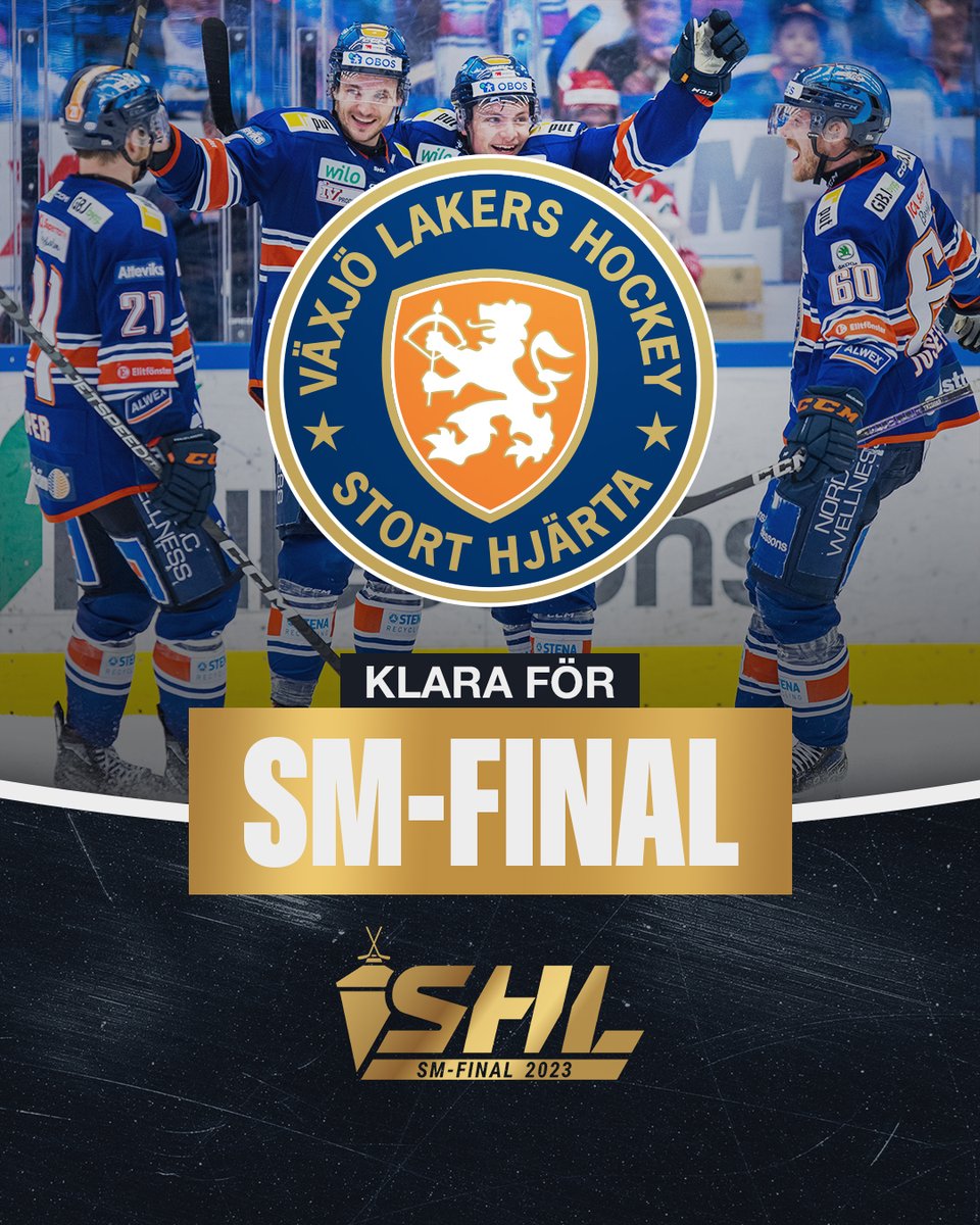 SHLse's tweet photo. Stort grattis @VLHlive!🔥🏒

Växjö är finalklart i kampen om SM-guldet efter förlängningsdramat i Scandinavium.

#FHCVLH #SHL #twittpuck #svsshl #ishockey https://t.co/9dmkTglGo9