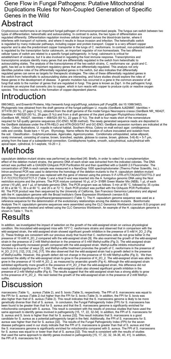 quaglee's tweet photo. Check out my newest paper (Full text available in bio link): Gene Flow in Fungal Pathogens: Putative Mitochondrial Duplications Rules for Non-Coupled Generation of Specific Genes in the Wild https://t.co/HOb5UQuof0