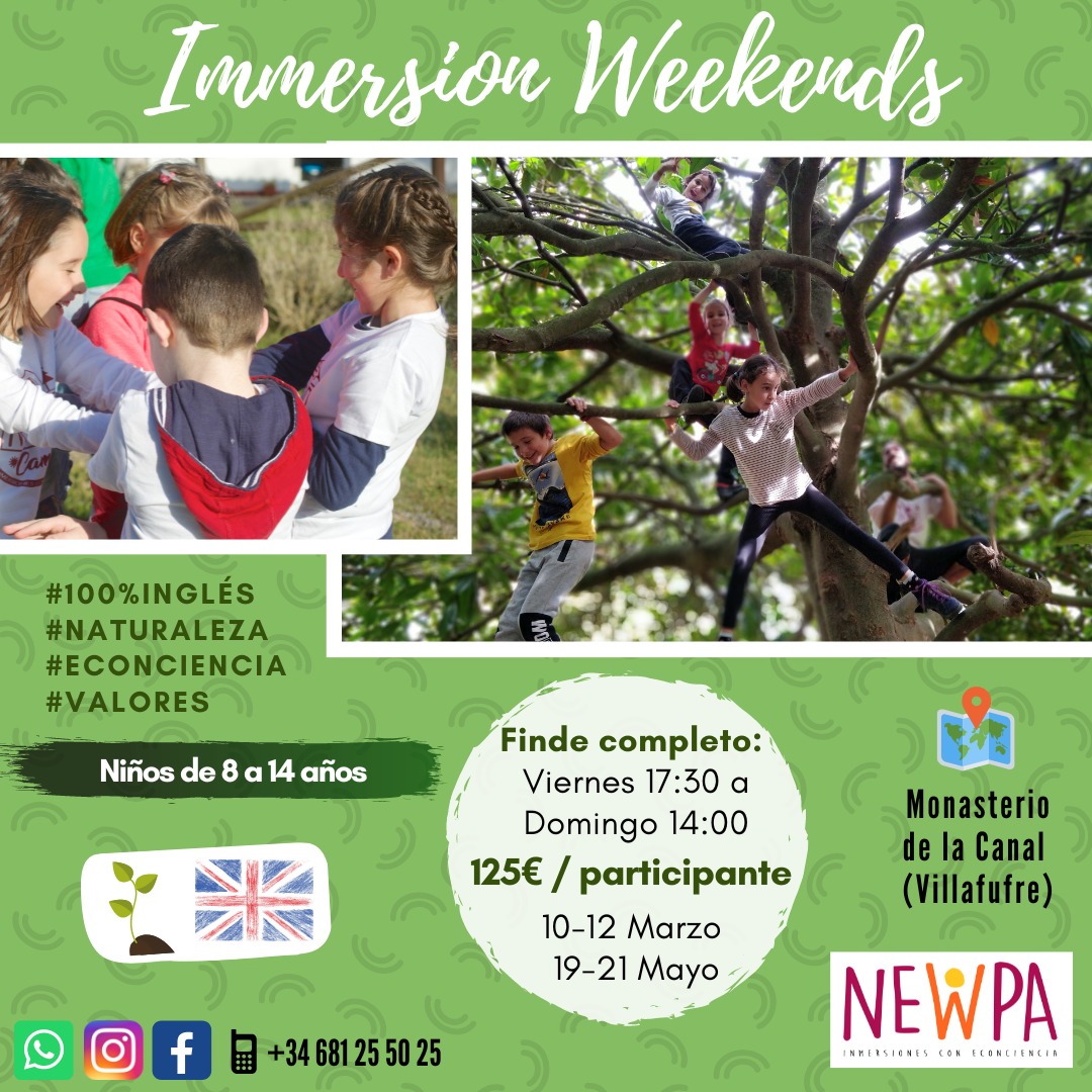Immersion Weekends - Actividades de inmersión en inglés los fines de semana - is.gd/WO6iHa #eventosCantabria #planesCantabria #Cantabria #planesenCantabria