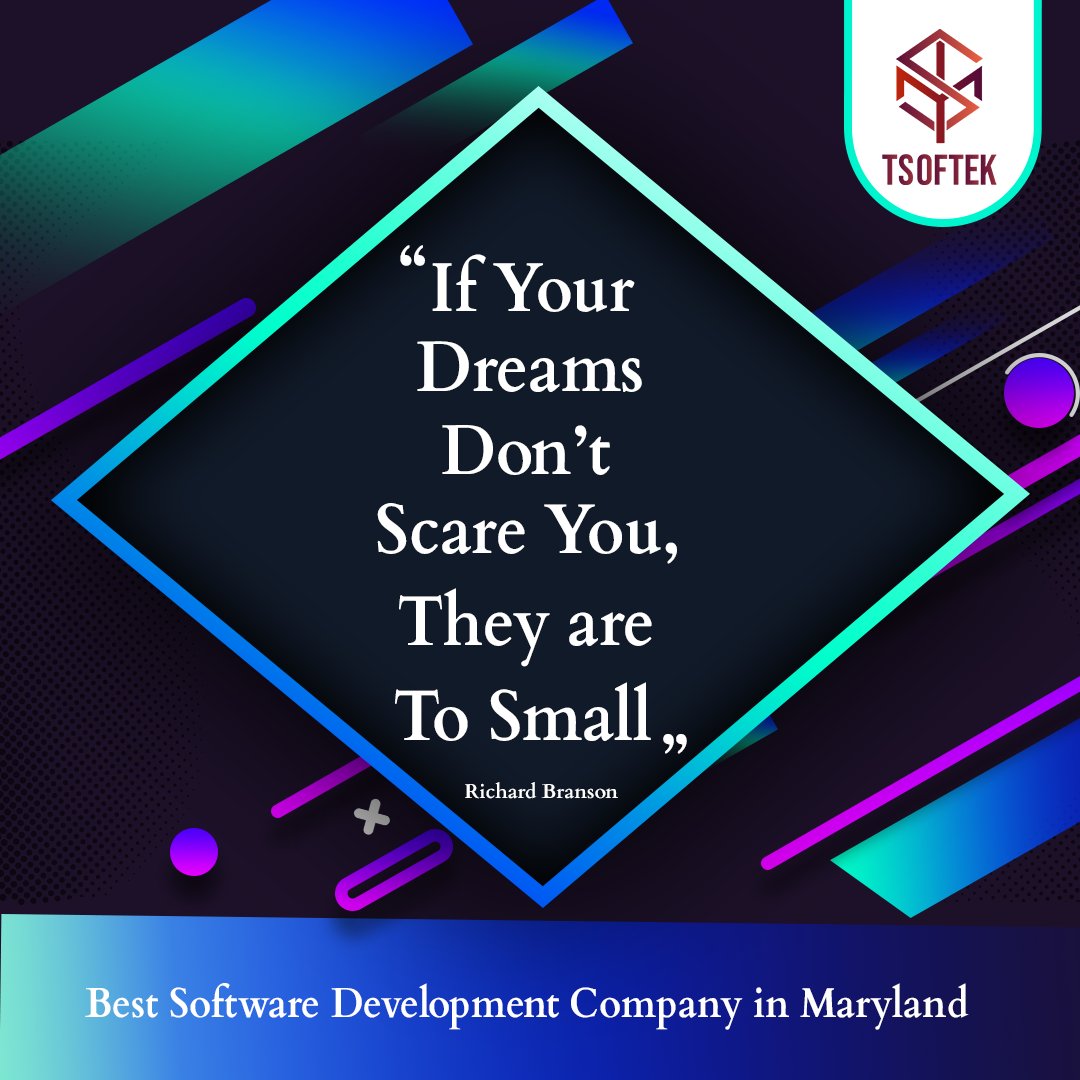 TSoftek's tweet image. If your dreams don't scare you, they are too small. (Richard Branson)
#CodeMotivation #DeveloperQuotes #CodeQuotes #CodingInspiration #TechQuotes #CodingWisdom #ProgrammerQuotes #CodingLife #GeekQuotes