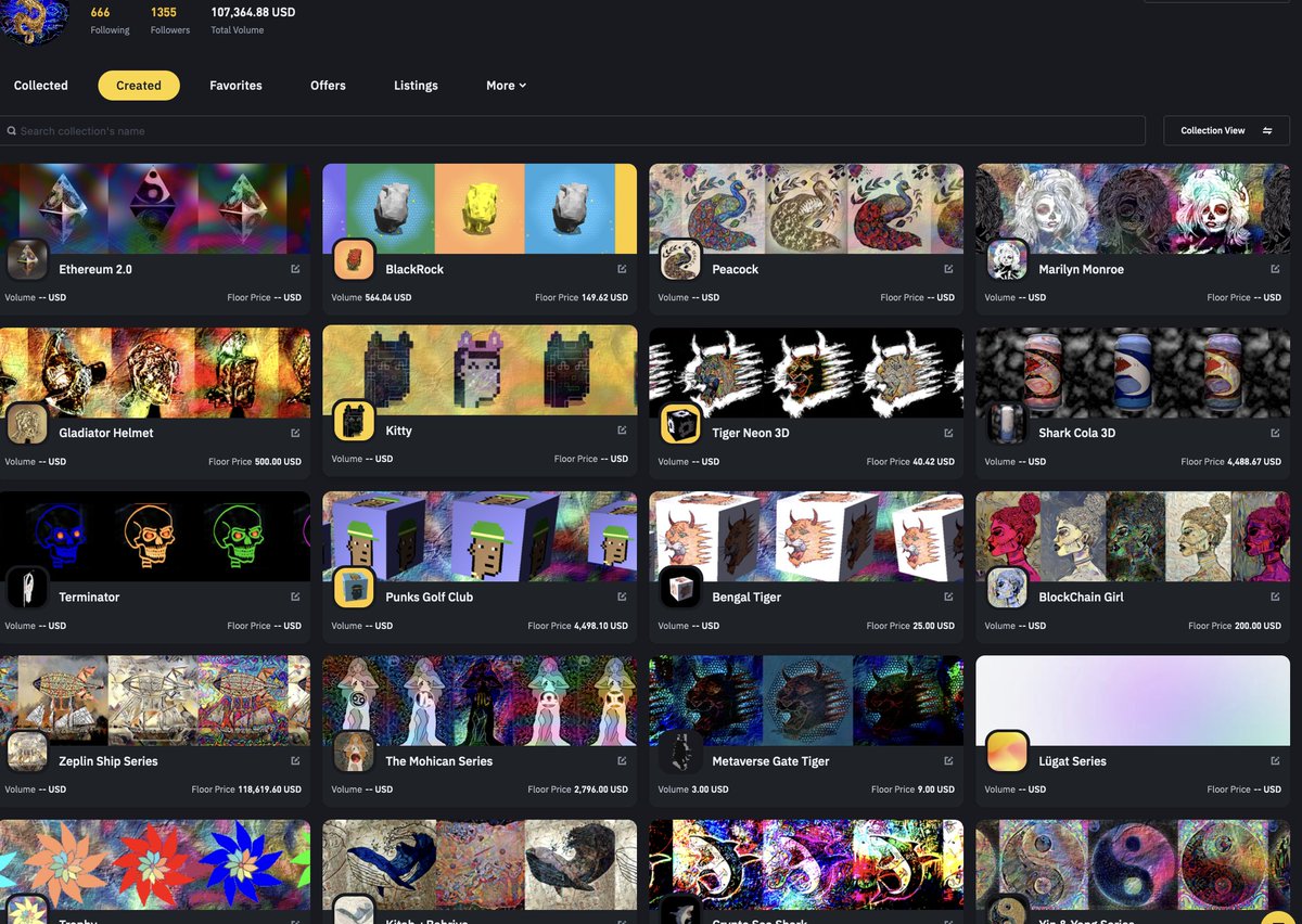 thisisomgart's tweet photo. OMGart
Volume : 111.3K
https://t.co/r1OI7moIGJ
#NFT #Dragon #MetaApe #Collection #NFT #NFTCommunity #NFTcollectibles #nftart #NFTartist #Metaverse #Cryptopunks #BSC #Lowfee #Community #Punks #Crypto #Collectibles #Art #NFTs #NFTart #Tiger #Bitcoin📷
@TheBinanceNFT . https://t.co/F93ZlGy6Sx