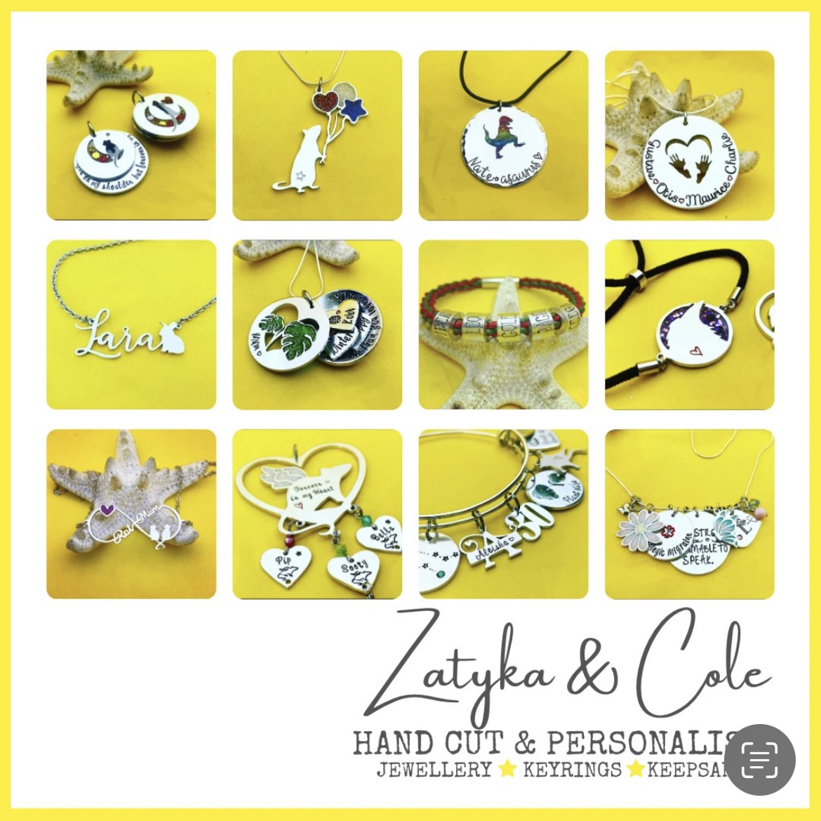 Merging my love of cutting metal & my loves in life to create a varied range of personalised jewellery, keyrings & keepsakes 

From exotic pets to swear words and even women’s rugby 💛

ZatykaAndCole.co.uk 

#sbs #MHHSBD #SmallBusiness #etsykent #madeinkent #shopindie