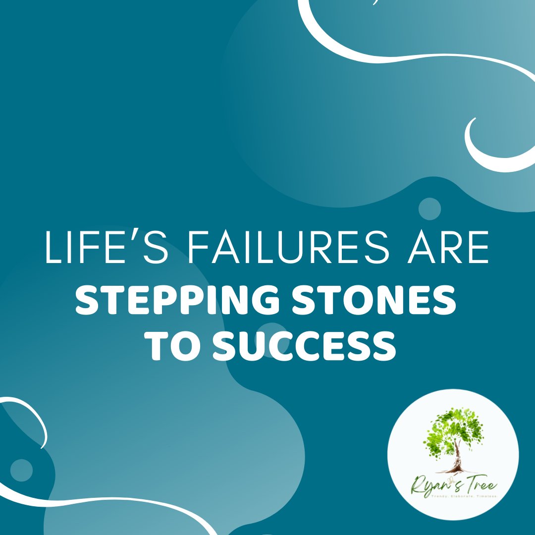 Use your failures as your way to success. 

#steppingstones #waytosuccess