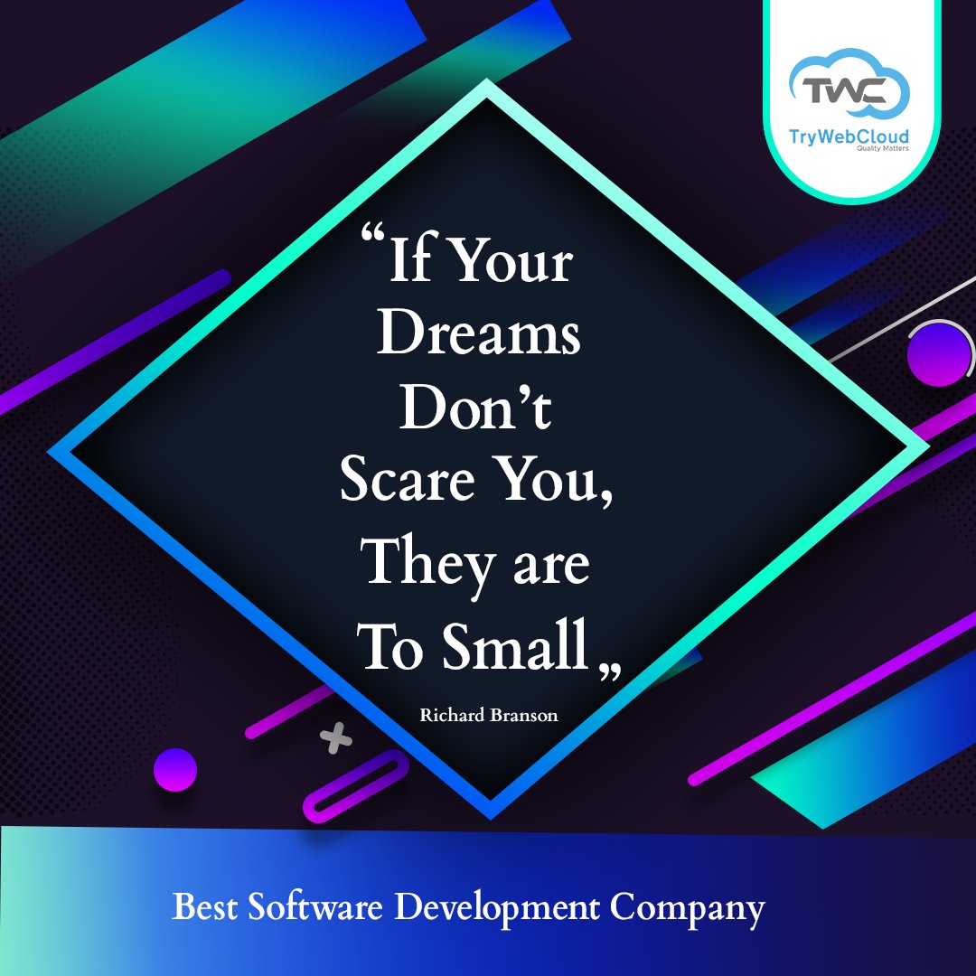 techwebcloud's tweet image. If your dreams don't scare you, they are too small. (Richard Branson)
#CodeMotivation #DeveloperQuotes #CodeQuotes #CodingInspiration #TechQuotes #CodingWisdom #ProgrammerQuotes #CodingLife #GeekQuotes