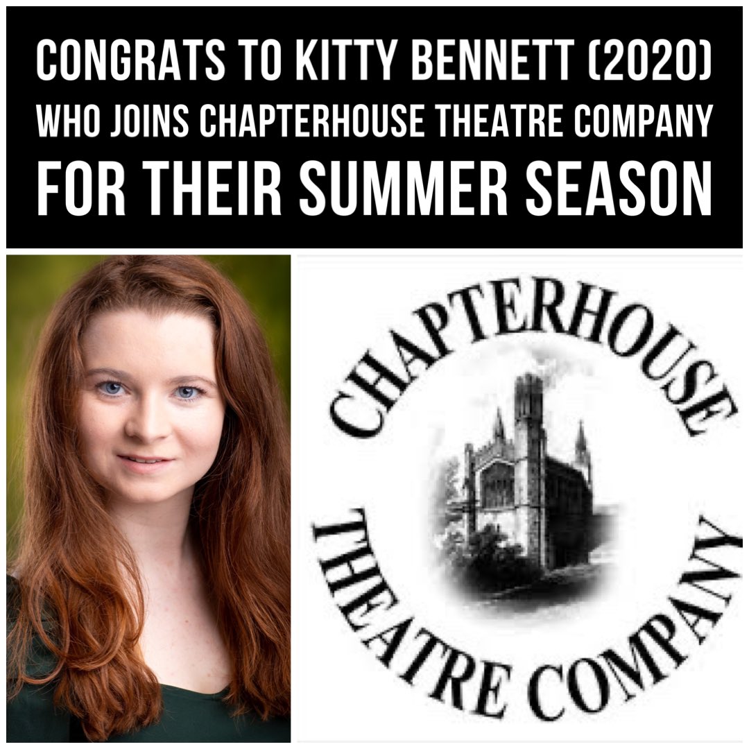 theMTAonline's tweet photo. Thrilled for @KittyEliza5 (2020) who’ll be playing amongst other roles Helena in Midsummer Night’s Dream and Mrs Dashwood &amp; Jennings in Sense and Sensibility in various open air theatres in England, Ireland and Scotland this Summer #theMTAway #creatingcareers #college4life https://t.co/fEAnuBYOJO