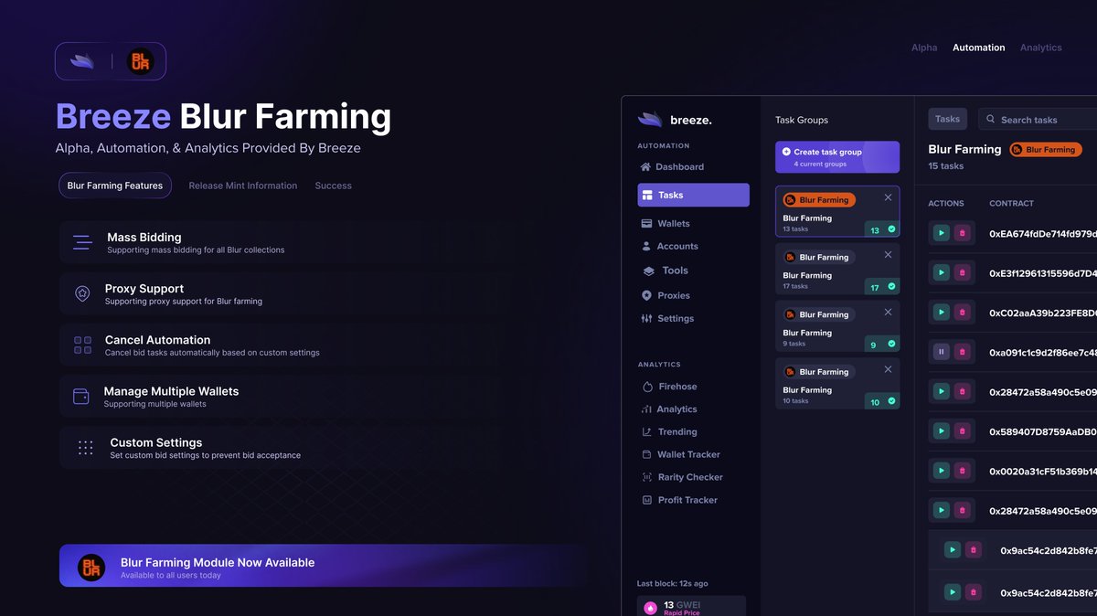 Now supporting Blur Farming! 🛠️ Maximize your earnings and safely stack up points with Breeze. Join our Discord for more info! 🔍 discord.gg/breezeaio