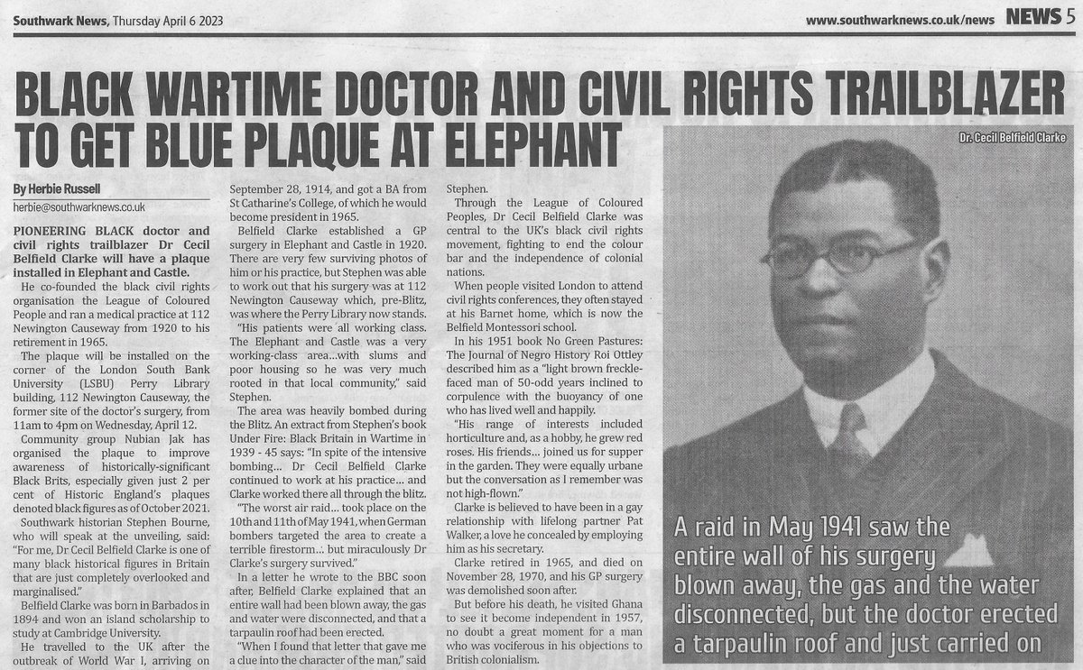 Black History Walks (@blackhistwalker) on Twitter photo Bajan World War 1 Dr to get historic blue plaque in London bit.ly/41dIX0r <a href="/BarbadosToday/">Barbados Today</a> <a href="/BlissCafeBB/">Bliss Cafe Barbados</a> <a href="/morninbarbados/">Mornin' Barbados</a> <a href="/WhatsOnBarbados/">Whats On In Barbados</a> <a href="/Barbados/">Visit Barbados</a> <a href="/BajanSunOnline/">Bajan Sun News</a> <a href="/DavidComission2/">David Comissiong</a> <a href="/BBCLondonNews/">BBC London</a> <a href="/BBCRadio4/">BBC Radio 4</a> <a href="/BBCRadioLondon/">BBC Radio London</a> <a href="/TheAfricaCentre/">The Africa Centre</a> <a href="/LBCNews/">LBC News</a> <a href="/LSBU/">London South Bank University - LSBU</a> <a href="/AfricaChannelUK/">The Africa Channel</a> Bajan World War 1 Dr to get historic blue plaque in London bit.ly/41dIX0r <a href="/BarbadosToday/">Barbados Today</a> <a href="/BlissCafeBB/">Bliss Cafe Barbados</a> <a href="/morninbarbados/">Mornin' Barbados</a> <a href="/WhatsOnBarbados/">Whats On In Barbados</a> <a href="/Barbados/">Visit Barbados</a> <a href="/BajanSunOnline/">Bajan Sun News</a> <a href="/DavidComission2/">David Comissiong</a> <a href="/BBCLondonNews/">BBC London</a> <a href="/BBCRadio4/">BBC Radio 4</a> <a href="/BBCRadioLondon/">BBC Radio London</a> <a href="/TheAfricaCentre/">The Africa Centre</a> <a href="/LBCNews/">LBC News</a> <a href="/LSBU/">London South Bank University - LSBU</a> <a href="/AfricaChannelUK/">The Africa Channel</a>