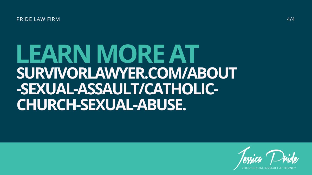 pridelawyer's tweet photo. Waves of investigations over the past decade have revealed the sad truth about sexual abuse in the Catholic Church. 

Learn more at https://t.co/bnarPvqtNL.

#catholicchurch #survivorlawyer #thepridelawfirm #churchtoo https://t.co/KqctbaMips