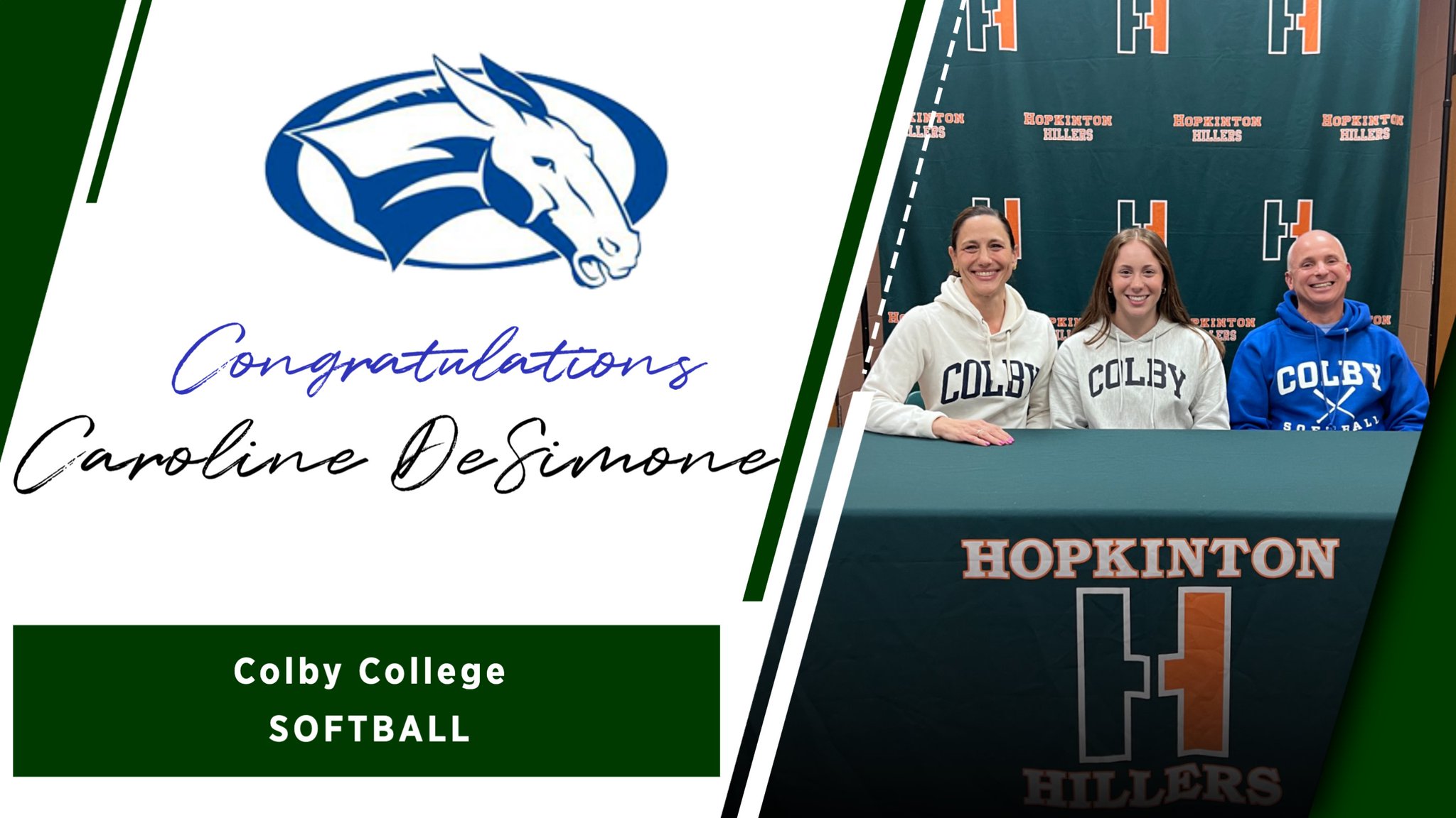 Hopkinton Athletics on Twitter "Congratulations to Caroline DeSimone '23, headed to Colby