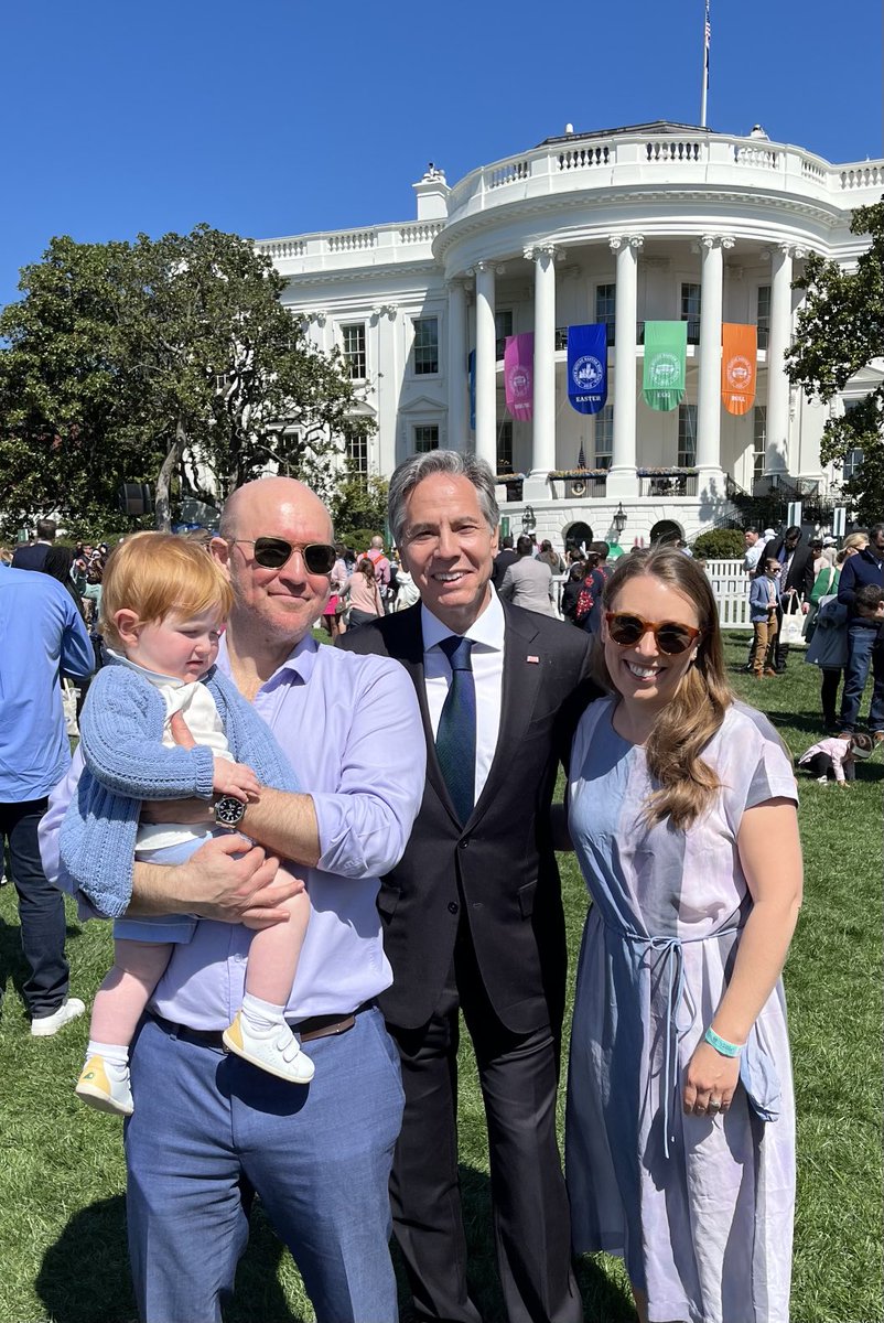 Mat Morrison (@dmatmorrison) on Twitter photo Took our son Jack to the <a href="/WhiteHouse/">The White House</a> Easter Egg Roll today. Thought we’d meet the Easter Bunny. Met <a href="/SecBlinken/">Secretary Antony Blinken</a> instead. Seems about right Took our son Jack to the <a href="/WhiteHouse/">The White House</a> Easter Egg Roll today. Thought we’d meet the Easter Bunny. Met <a href="/SecBlinken/">Secretary Antony Blinken</a> instead. Seems about right