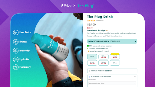 We’re honored to work with so many amazing DTC brands.

And today we want to highlight one of them:

<a href="/theplugdrink/">The Plug</a> 

The Plug is the 1st plant-based recovery drink, for when you want to go out and enjoy a night with your friends, but don’t want to deal with that nasty hangover