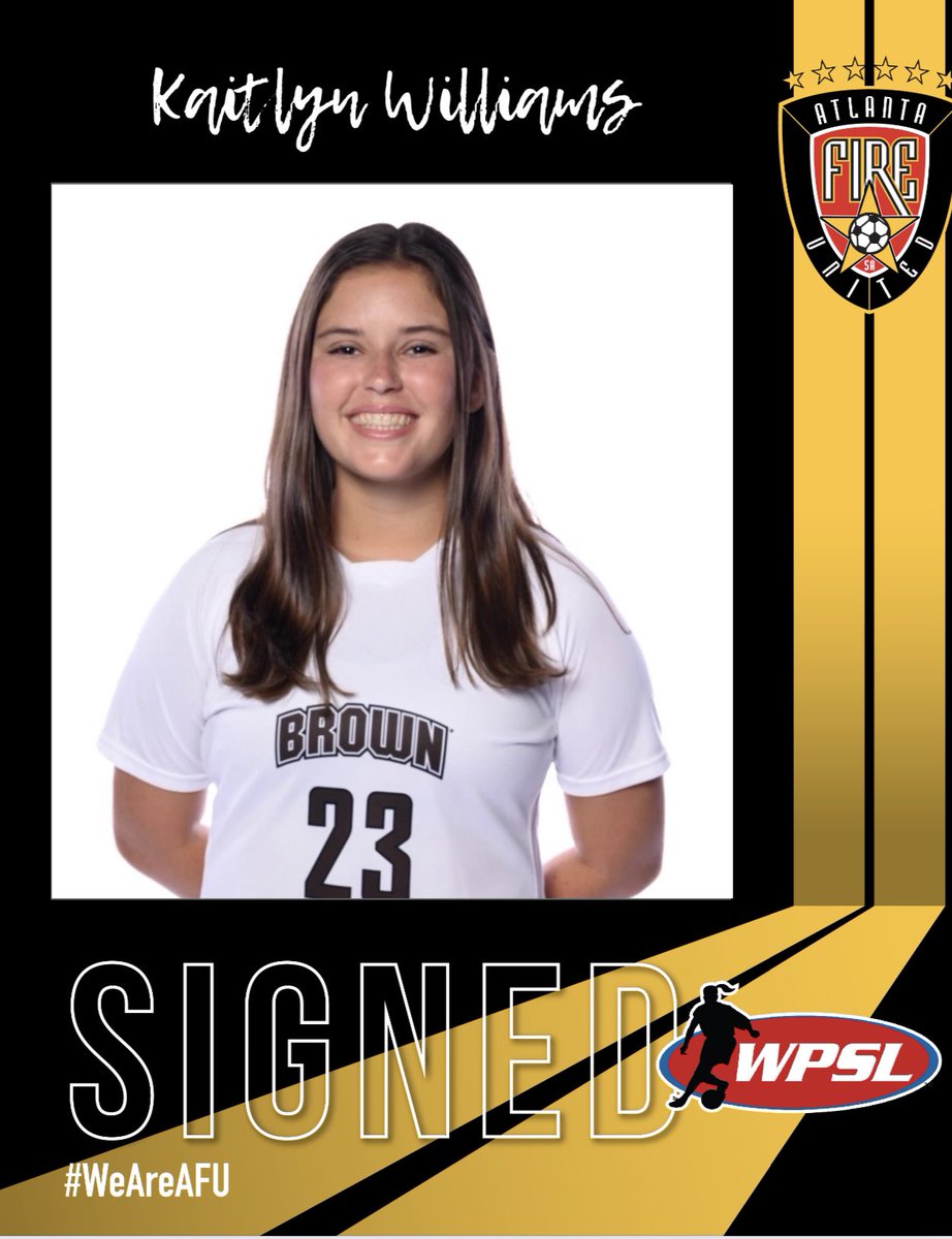 Atlanta Fire United (@atlantaunitedsa) on Twitter photo Congratulations to Kaitlyn Williams! Kaitlyn is a former AFU player that has signed as one of the first players for our WPSL team! Congratulations. ⚽️ #weareafu #wpsl <a href="/WPSL/">Women’s Premier Soccer League</a> Congratulations to Kaitlyn Williams! Kaitlyn is a former AFU player that has signed as one of the first players for our WPSL team! Congratulations. ⚽️ #weareafu #wpsl <a href="/WPSL/">Women’s Premier Soccer League</a>