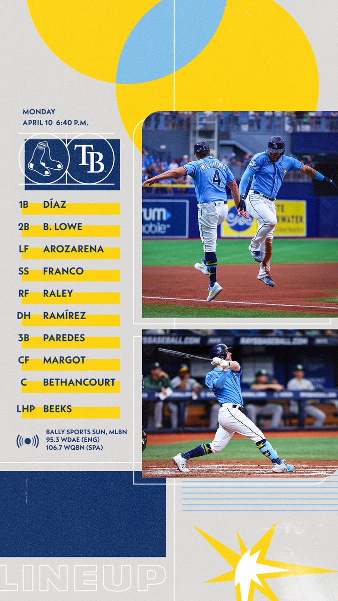 RaysBaseball's tweet image. Best part about being 9-0?
The chance to go 10-0.

#RaysUp