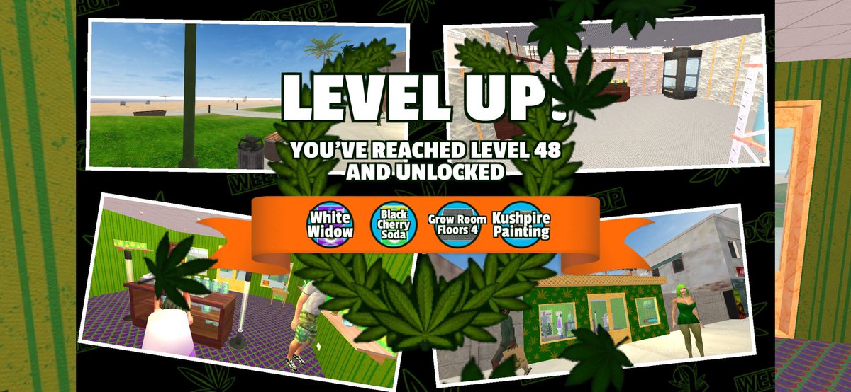 I've reached level 48 running my #weedshop2  Where you at? weedshopgame.com