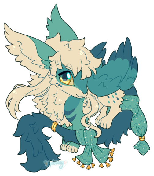 Ambunny's tweet photo. Some Andrasians ARPG chibis I made recently! Left is a Woolyne for Key and right is a Faelidh for Ducc! 💖 https://t.co/qSC7ivv6Tp