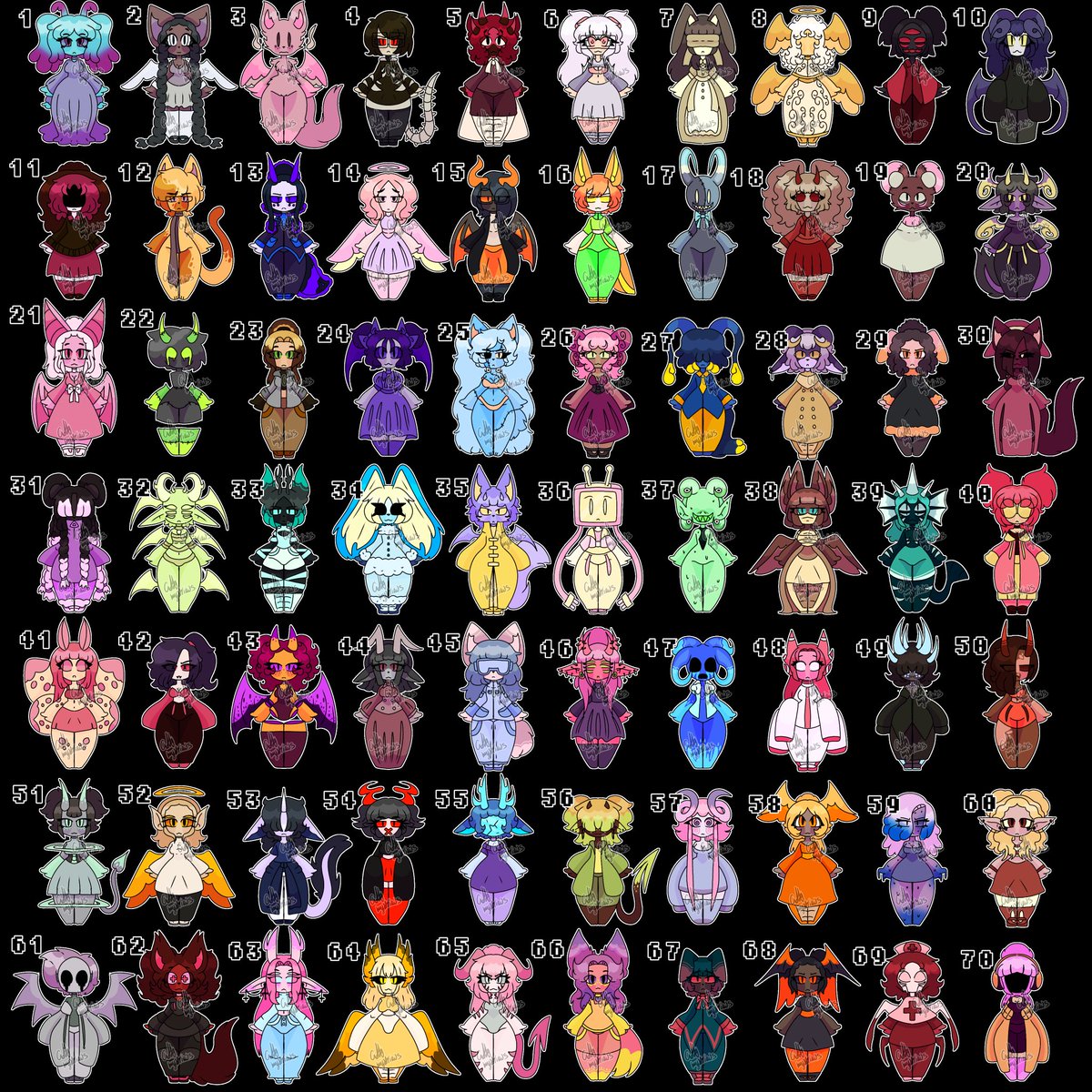 GTB_Studio's tweet photo. $12 ADOPT BATCH
(PAYPAL ONLY) ALL ARE OPEN
 DM TO CLAIM 

BASE WAS BY @Inkhandprint

#Adoptable #hazbinhoteladopt
#adopt #demonadopt #angeladopt
#helluvabossadopt #hazbinadopt https://t.co/StOAH4KZL9