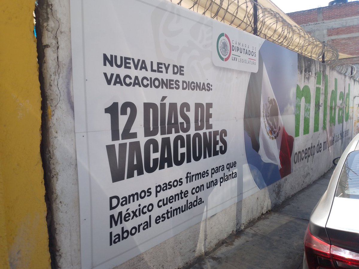 As many in Mexico are on or returning from Holy Week holidays, this announcement in Oaxaca reminds workers of the 12 days of paid vacation they are entitled to per reforms that went into effect on January 1st.