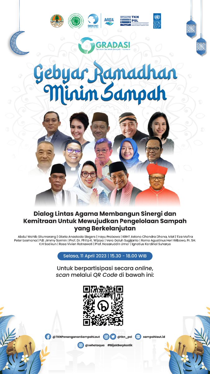 Sobat Lingkungan, join kita di acara Gebyar Ramadhan Minim Sampah!!

Selasa, 11 April 2023 pukul 15.30-18.00 WIB
Link Zoom: bit.ly/DialogLintasAg…

Mau ngabuburit lebih produktif, yuk buruan daftar!!

#ramadhanminimsampah2023
#ditjenpslb3