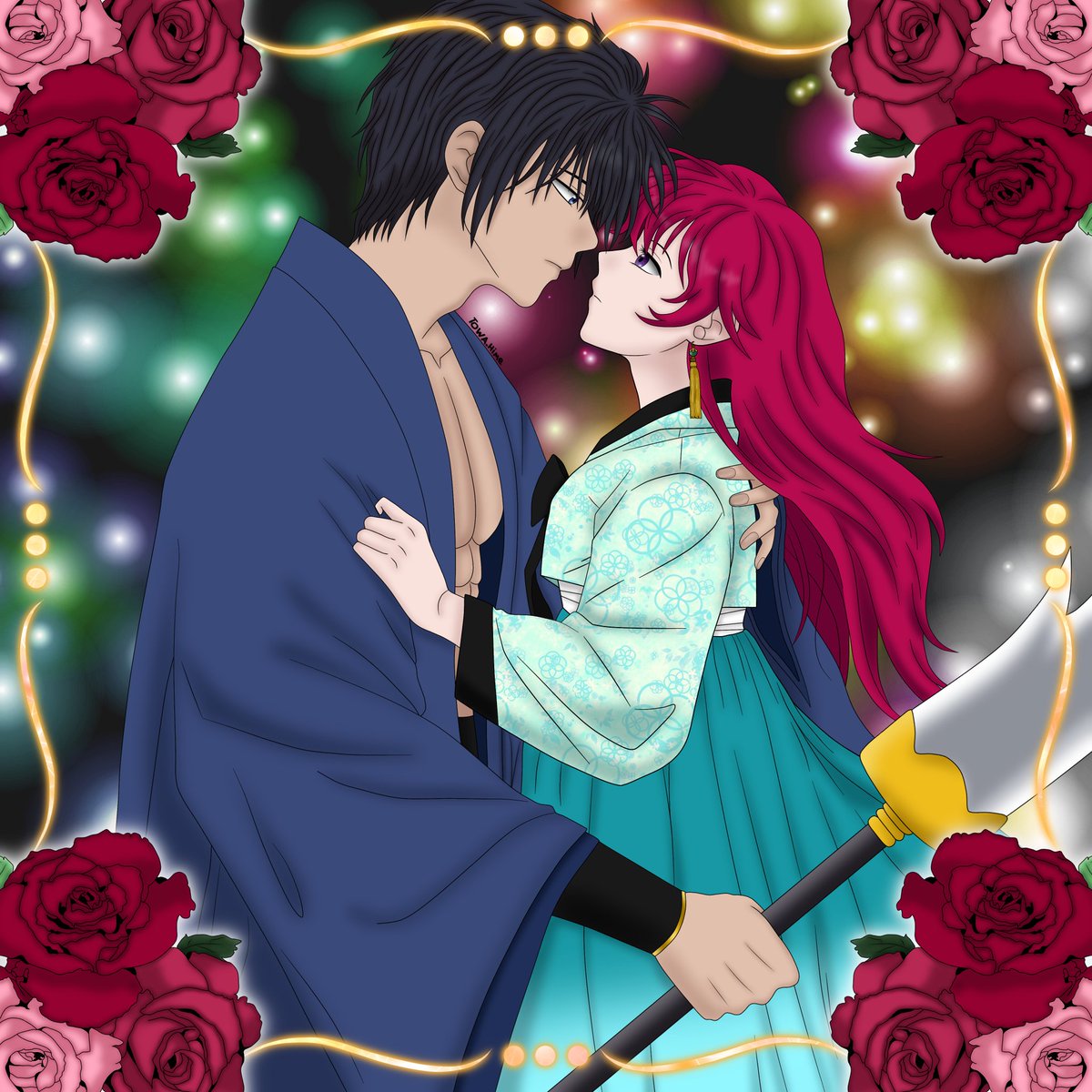 Im_Leyley_Art's tweet photo. Hak y Yona... Mi pareja favorita de este anime que dejó ganas de una segunda temporada...F por los que nos quedamos con las ganas.
#SonHak #YonaHime #YonaOfTheDawn #AkatsukiNoYona
#FanArt #DibujoDijital https://t.co/70aqwXfX0z