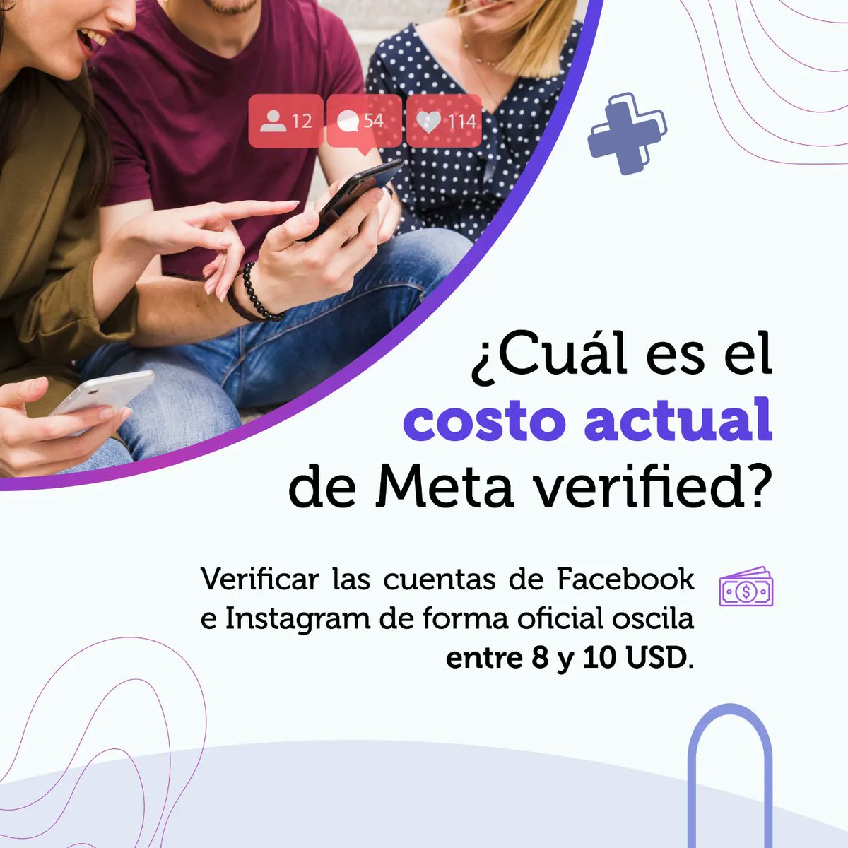 Por si te lo perdiste... 

Recientemente, Meta lanzó "Meta Verified", su servicio de suscripción que incluye la insignia de marca azul de cuenta verificada y otorga algunos otros beneficios que explicamos a continuación. ​ ​ 

Actualmente disponible en Australia y Nueva Zelanda.
