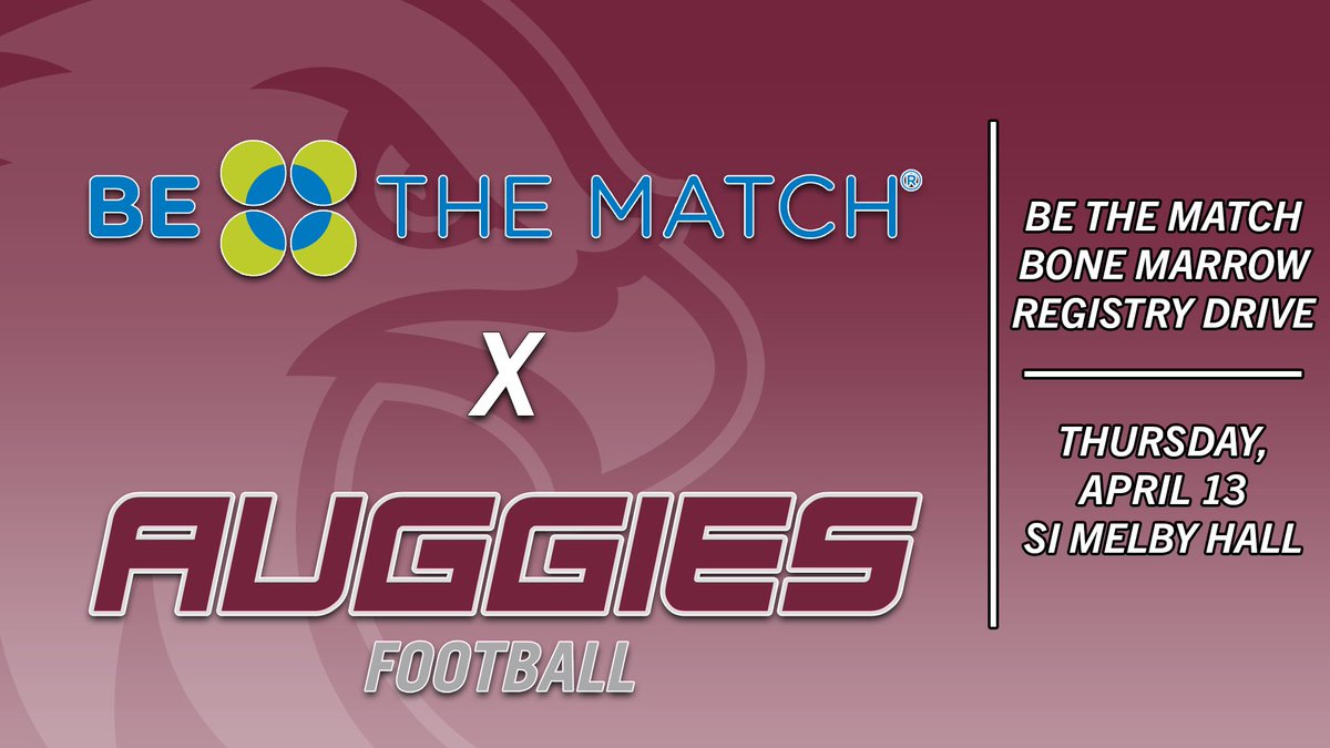 KIJUANWARE's tweet image. Be the Match Drive here on campus Thursday, April 13th.  Come and join the donor list. #BETHEMATCH #WINFROMWITHIN @Augsburg_FB