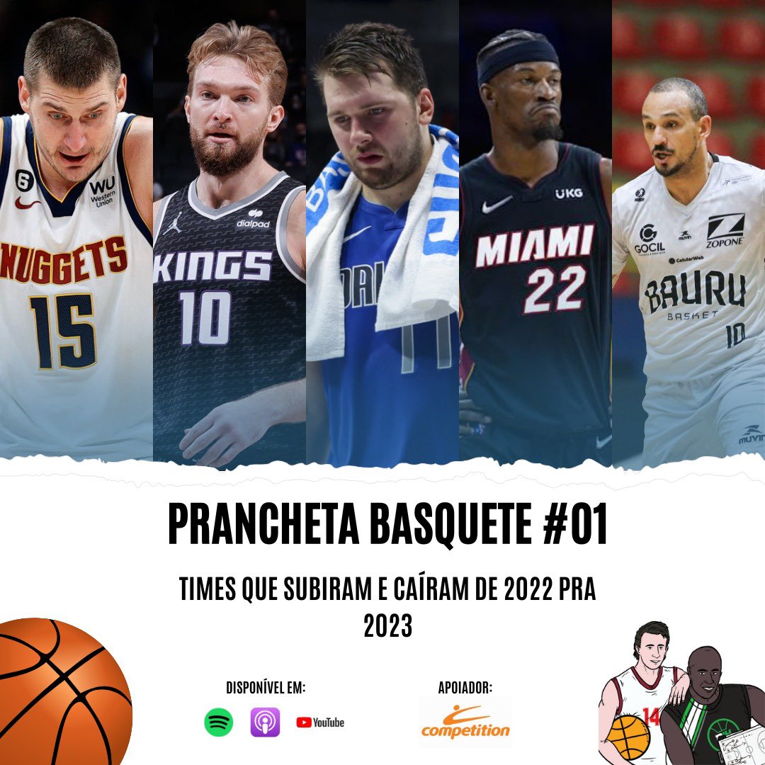 NOVIDADE!!

É com grande alegria que anunciamos o lançamento do podcast Prancheta Basquete, um novo projeto em parceria com <a href="/Danilo0014/">Danilo Castro</a> e o @ronchi565!!

O primeiro episódio já está no ar - falamos de times que mudaram (ou caíram) muito em relação ao ano passado - NBA e NBB!