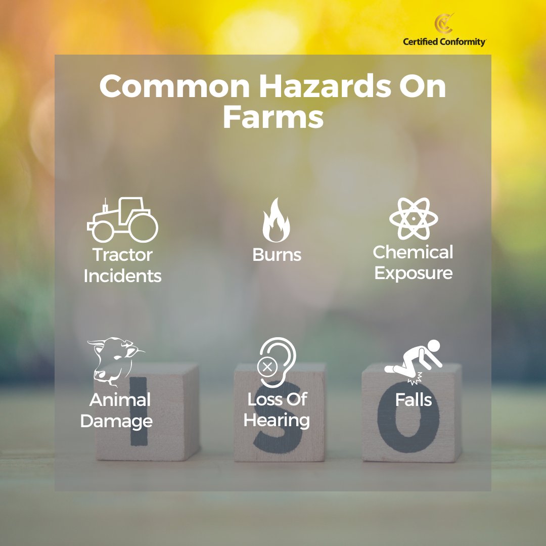 One of the riskiest professions is farming👇

Contact us today certifiedconformity.com/contact/ 

#ISO #ISO9001 #qualitymanagement #ISOconsulting #businessgoals #QMS #farming #farminghazards