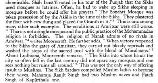 He used the Badshahi as stables, his ‘wife’ was a literal kanjri, &amp; if you’re citing as proof for ‘inter-religious’ harmony the presence of Muslims gunners in the army, it was because Muslims had a virtual monopoly on artillery, hence he had no choice. Read this: