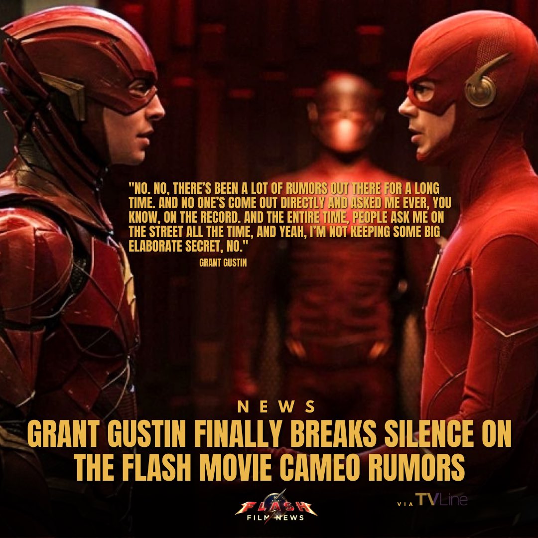 The flash film news on twitter grant gustin confirms he will not be