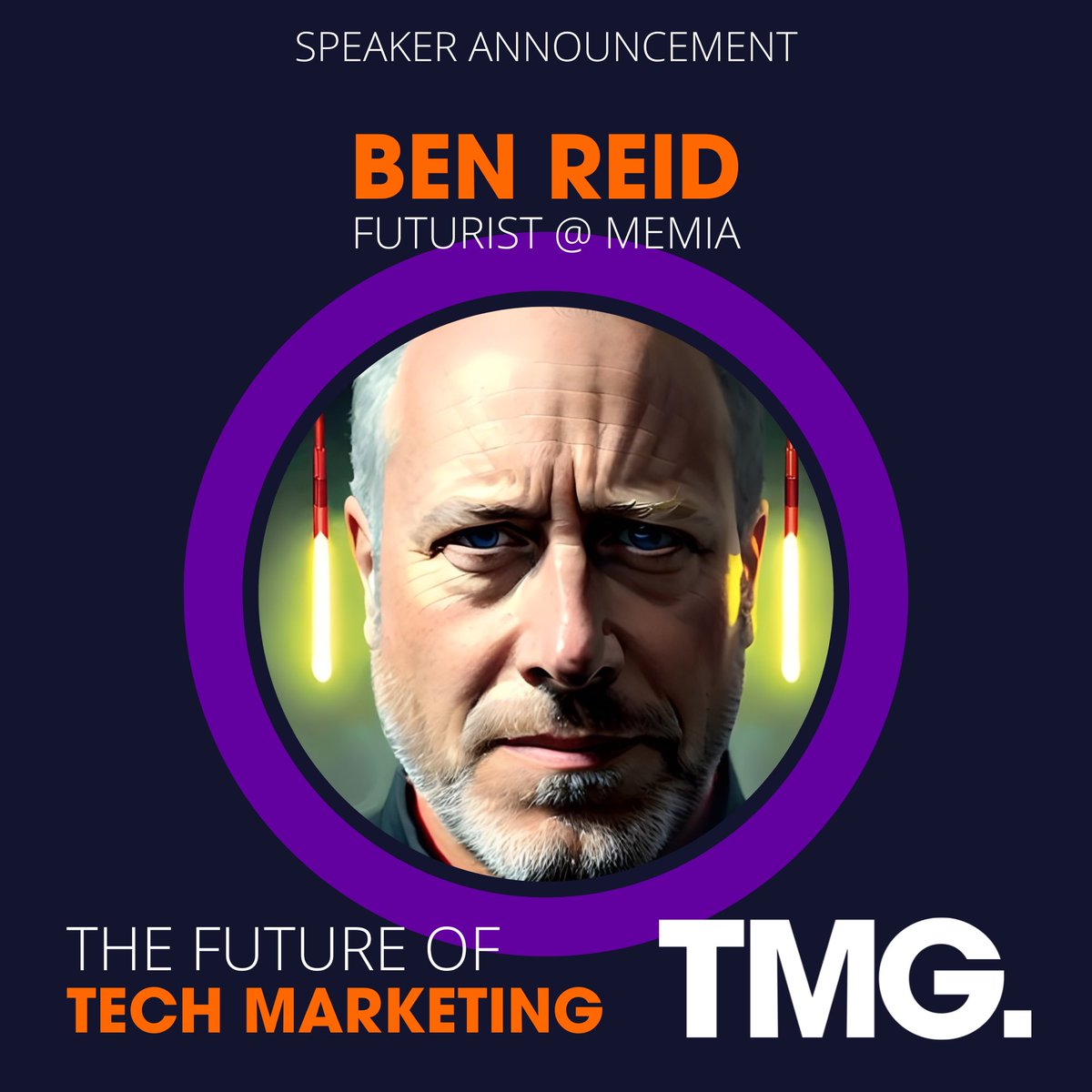 First up, speaking at #TMG23 on May 3rd is our resident #futurist <a href="/Ben_r/">Ben Reid🧠📈🌌</a> bringing the WOW and OMG to our Future of #marketing conference
