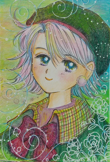 …  おでかけうふふ#イラスト#アナログイラスト おはようございます今日も良き日に 