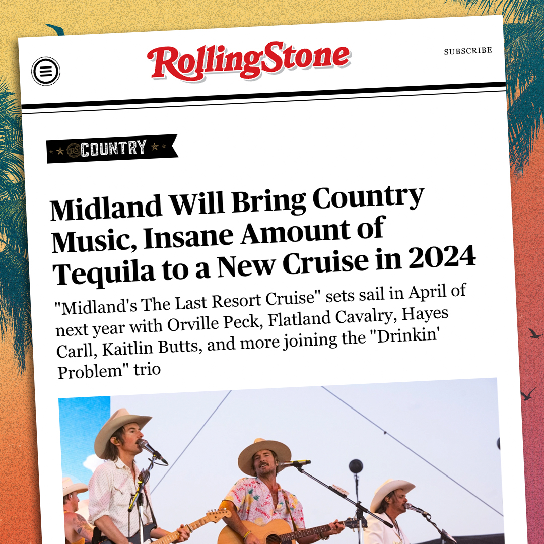 Midland: The Last Resort Cruise is setting sail April 2024 from Miami to Great Stirrup Cay. Sign up for the pre-sale right now at midlandcruise.com 🐊🐊🐊